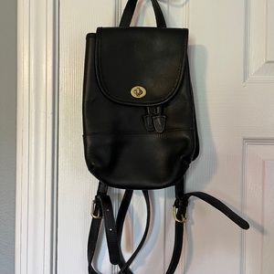 Coach Leather Backpack